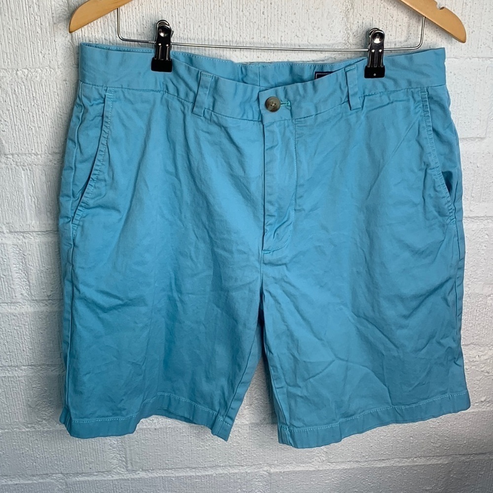 Vineyard Vines by Shep & Ian 9 Inch Stretch Breaker Blue Shorts sz 35